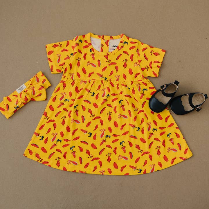 Yam Toss Short Sleeve Dress for wholesale by Ade + Ayo