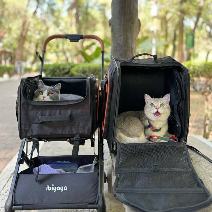 Ibiyaya - Wholesale Pet Carrier - Cat/Dog - JetPaw: 3-in-One Pet Stroller with Airline-Approved Carrier8