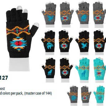 Legacy Trails Knitted Glove for wholesale by Silicon Valley Textiles, Inc