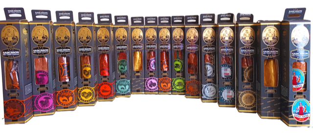 LuxFood-Shop - Wholesale Sausage - Gourmet peasant sausage with black garlic - Font-Sans4