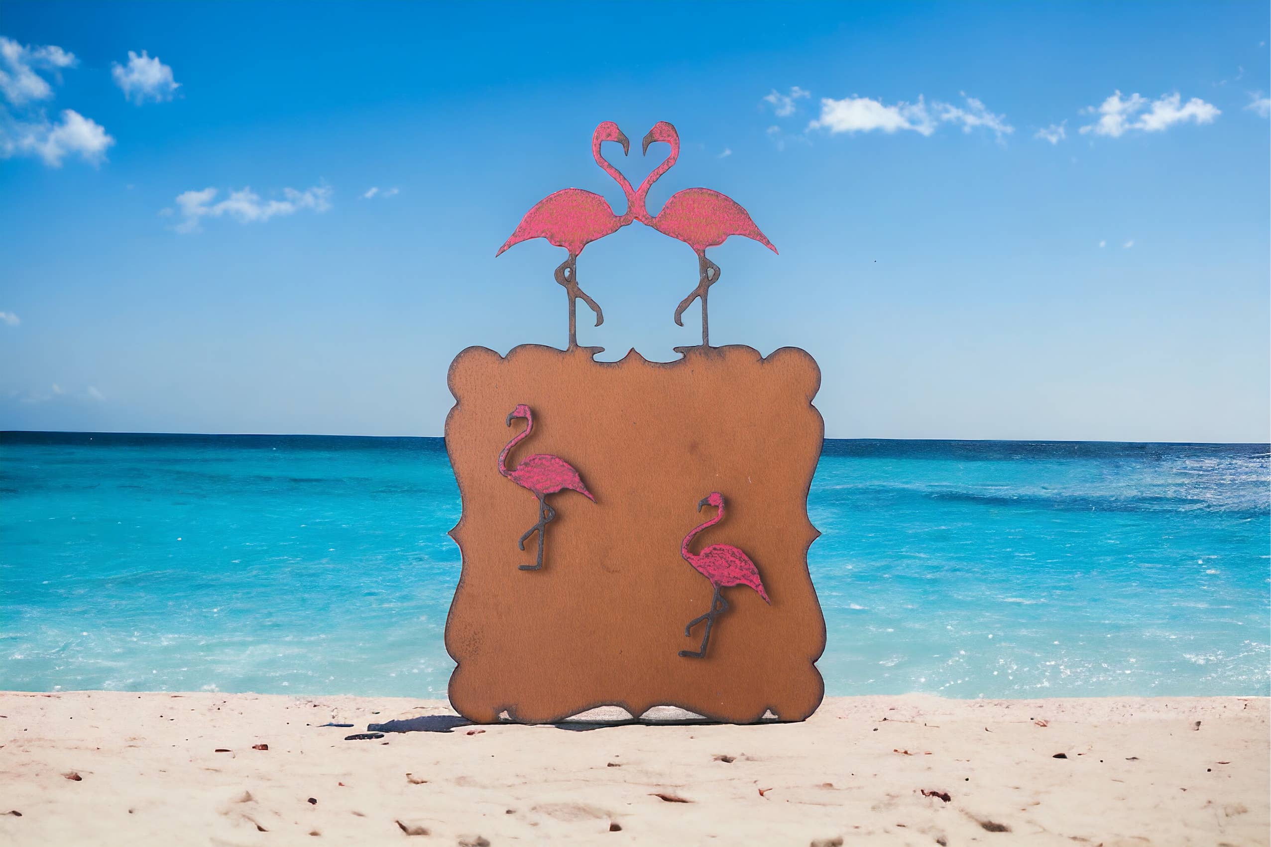 Whimsies - Wholesale Picture Frame - Flamingo Picture Frame nautical magnets beach coastal eco1