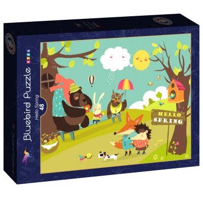 Bluebird Puzzle - Wholesale Puzzle - Kids - 48-Piece Puzzle - Hello Spring0