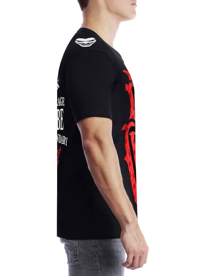 T-Shirt Homme VVV HeeBad O-Neck « LEGENDARY » Noir pour la vente par VENI.VIDI.VICI.MIAMI.LLC