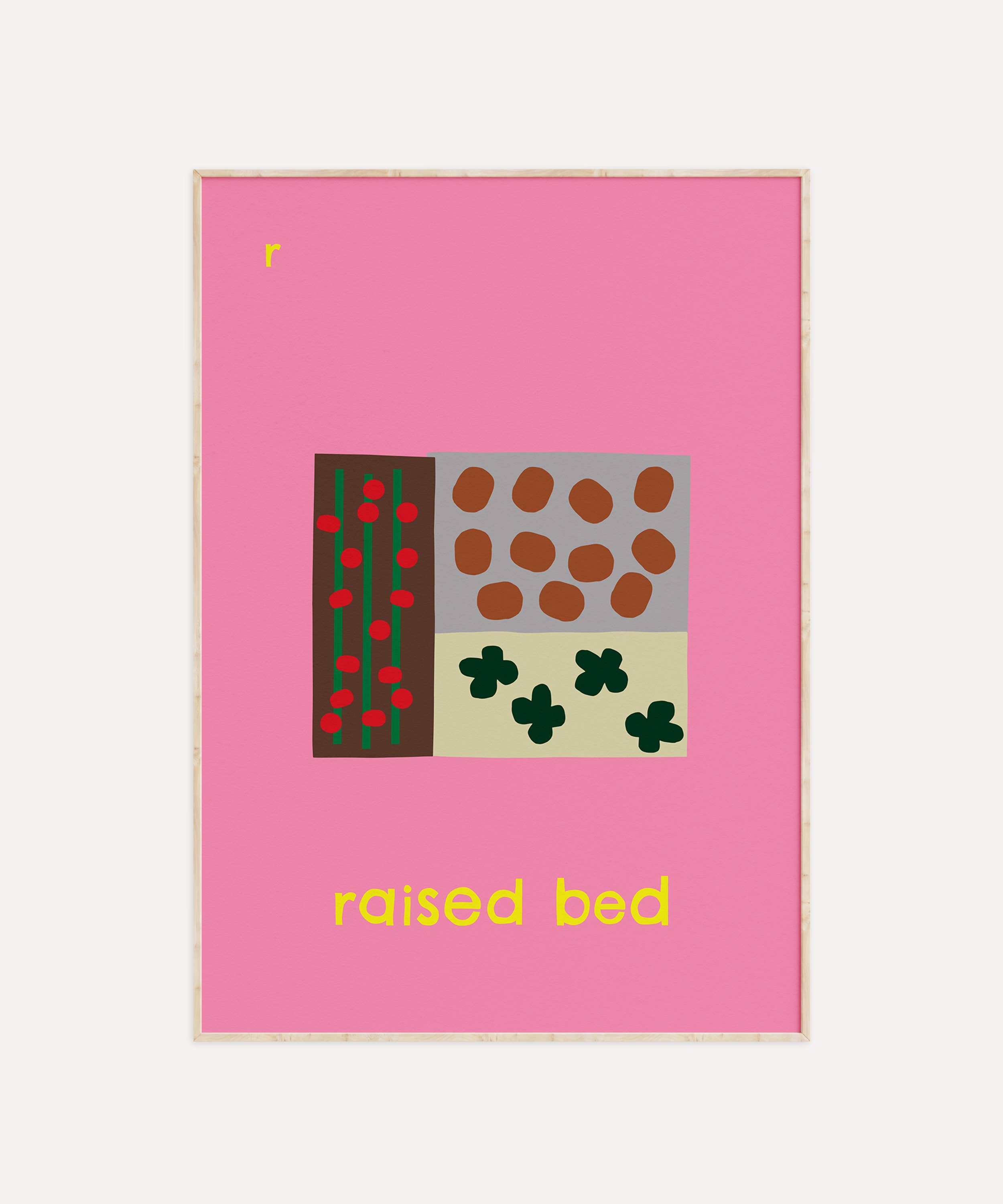 Surprise Radish - Wholesale Art Print - Raised Bed Print | Letter R Alphabet Print1