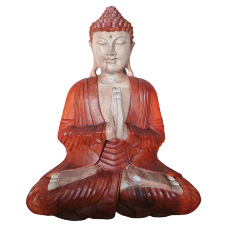Statua di Buddha intagliata a mano - 40 cm Welcome per la vendita all'ingrosso da parte di AWGifts Europe