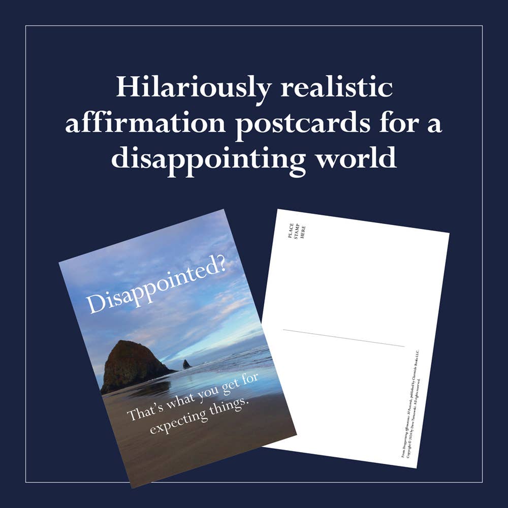 Chronicle Books - Wholesale Postcard Set - Disappointing Affirmations: 30 Postcards6
