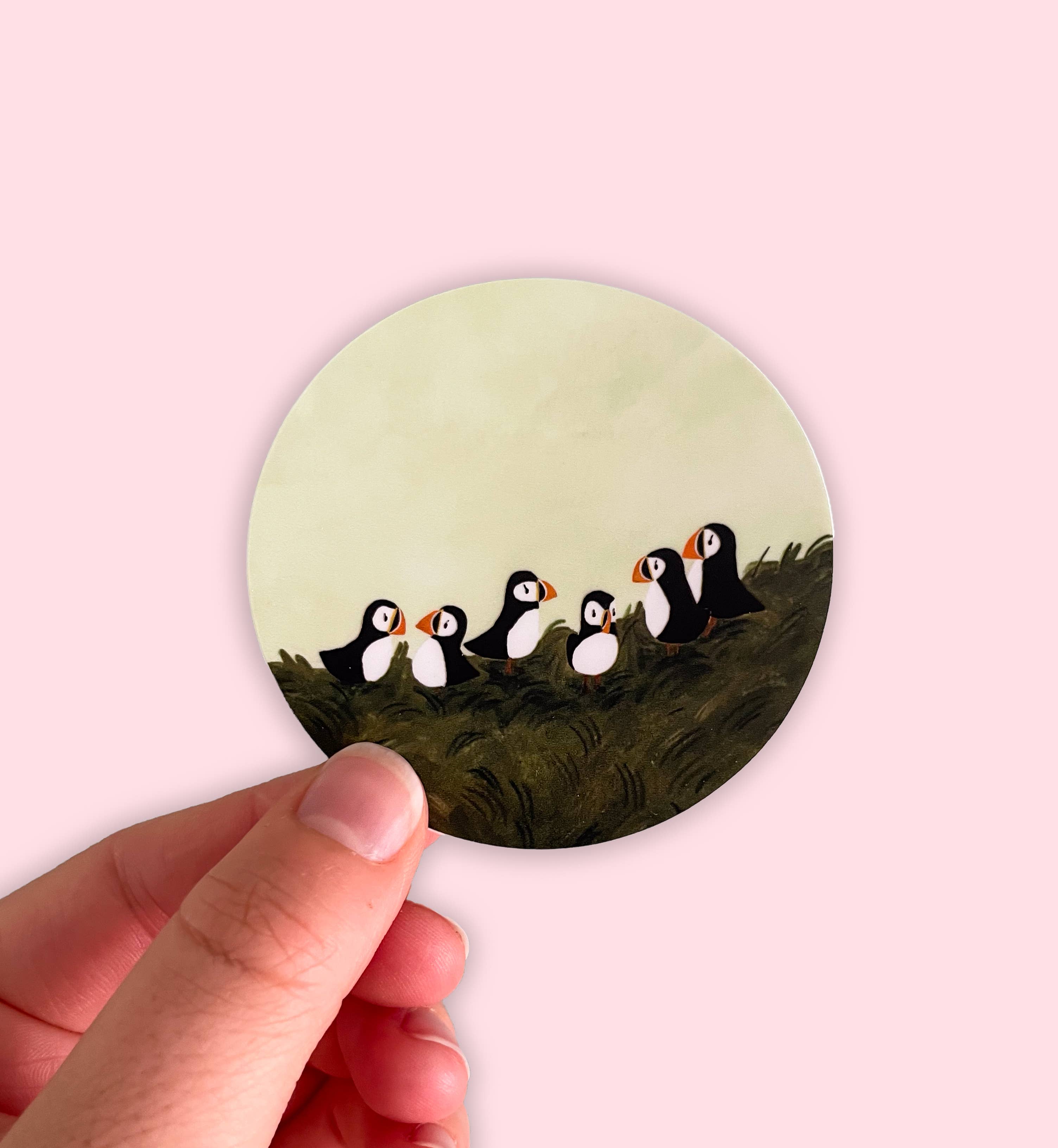 Leah Bees Creations - Wholesale Sticker - Puffins - Vinyl Sticker