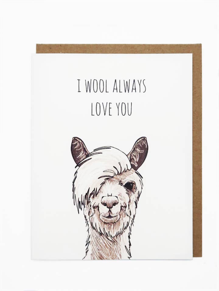 Noted By Copine - Wholesale Love Card - Wool Always Love You