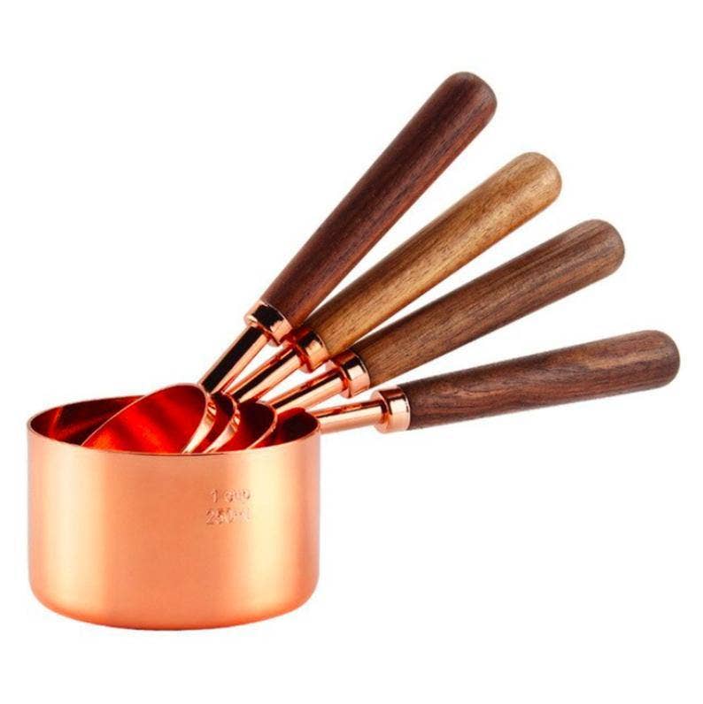 Homerely (We Cover All Import Duties) - Wholesale Measuring Cup - Rose Gold Stainless Steel Measuring Cups Set3