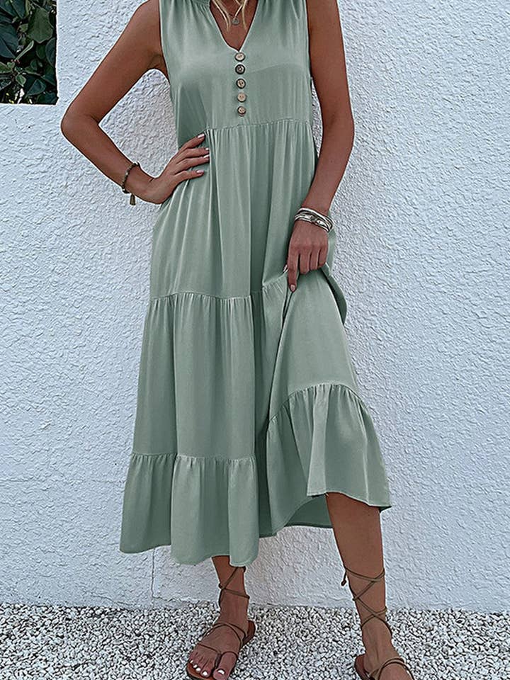 Lily Clothing - Vente Robe – femme - ROBE DÉCONTRACTÉE SANS MANCHES DE COULEUR UNIE _CWDSD282214