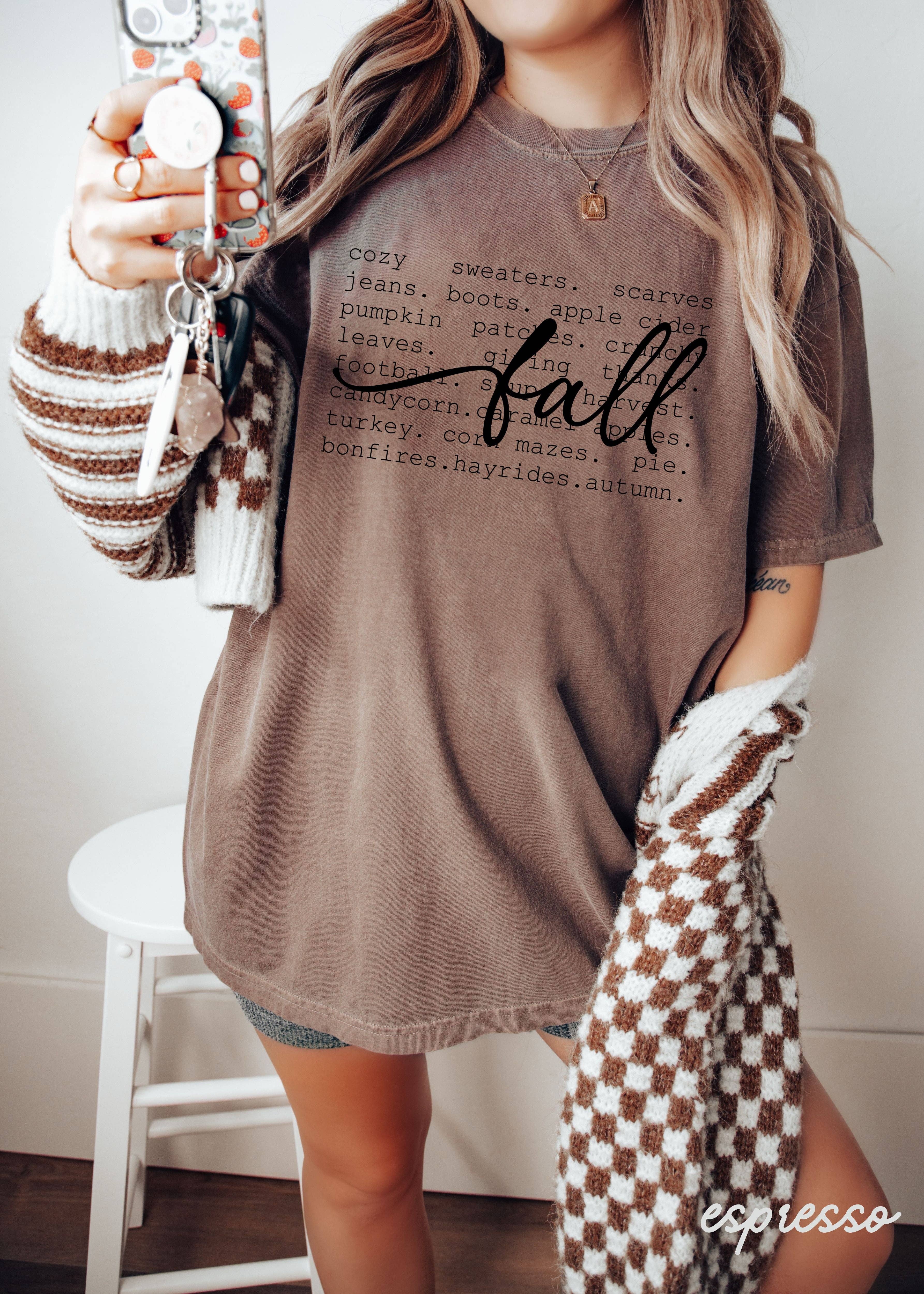 Chloe Vs Tank - Wholesale Screen Printed T-Shirt - Women's - Fall Words Tee *5 Colors (S-3X)3