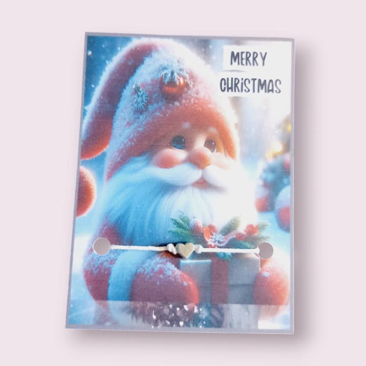 Glædelig jul nisse ønske armbånd for engroshandel hos Wilde Gifts UK