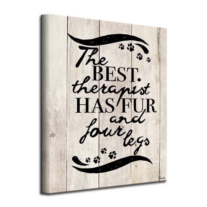 Vier poten gewikkeld canvas dierenmuurkunst voor wholesale door Ready2hangart, Inc.