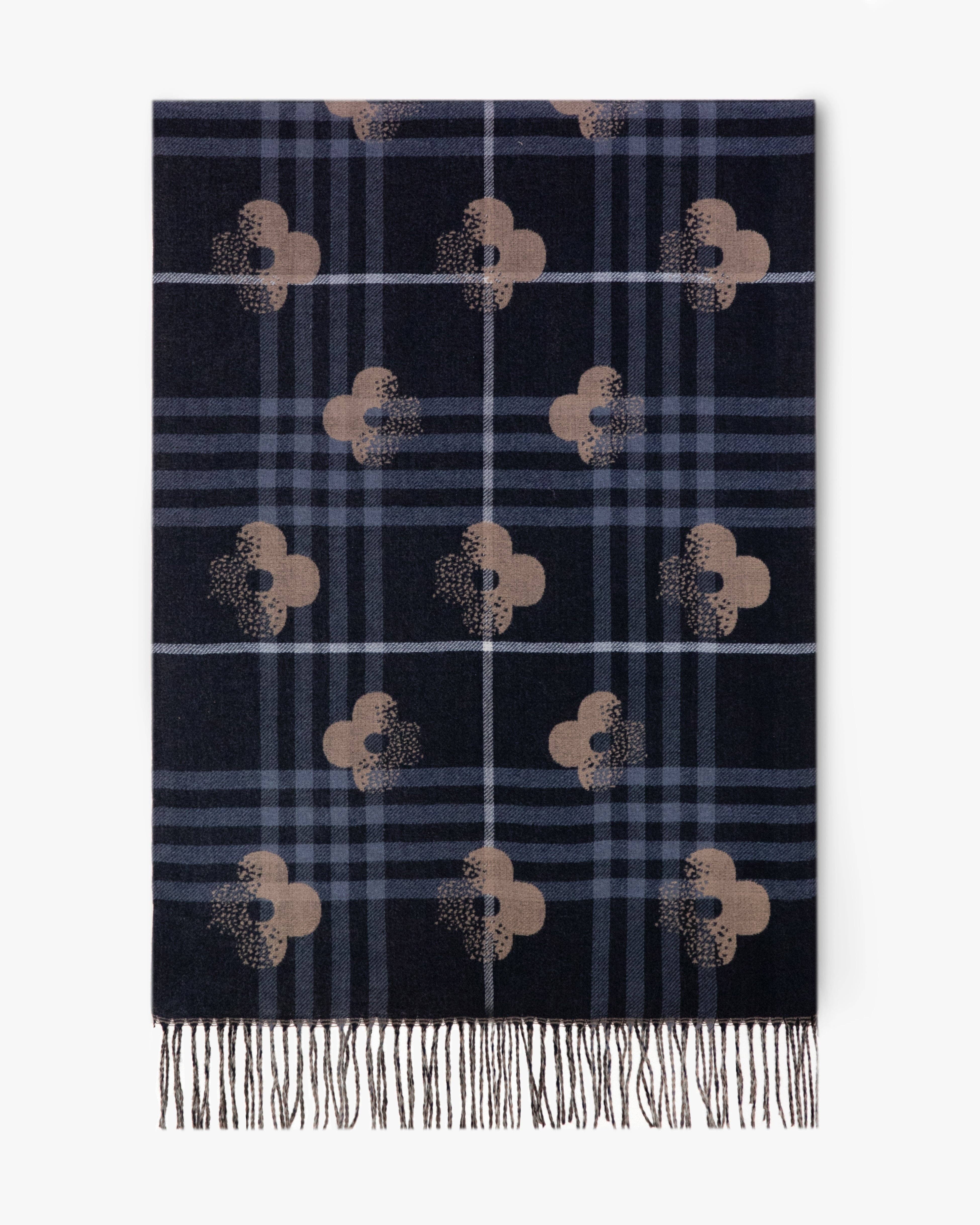 Original USA - Vente Écharpe – femme - Écharpe à carreaux et trèfle1