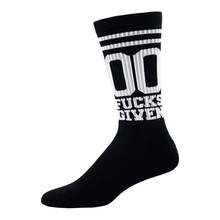 Chaussettes en coton Nobs 00 Fucks Given pour la vente par Socksmith Europe