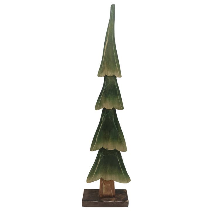 Wood Tree, Green - Lrg for wholesale by HomArt