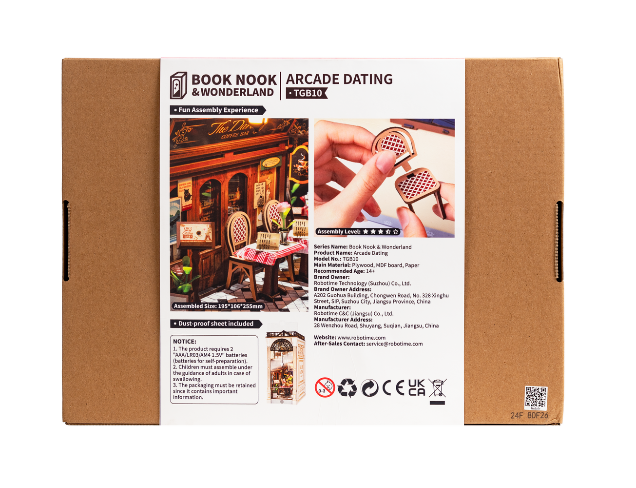 Robotime - Vente Kit de bricolage - TGB10 Arcade Rendez-vous Coin Lecture9