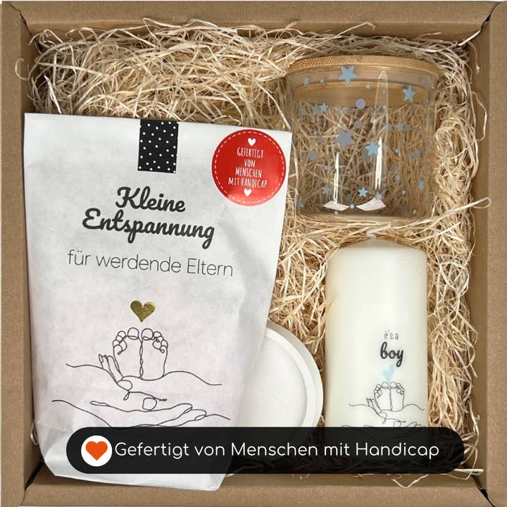 Coffret cadeau pour la naissance d'un garçon pour la vente par Wunderle GmbH