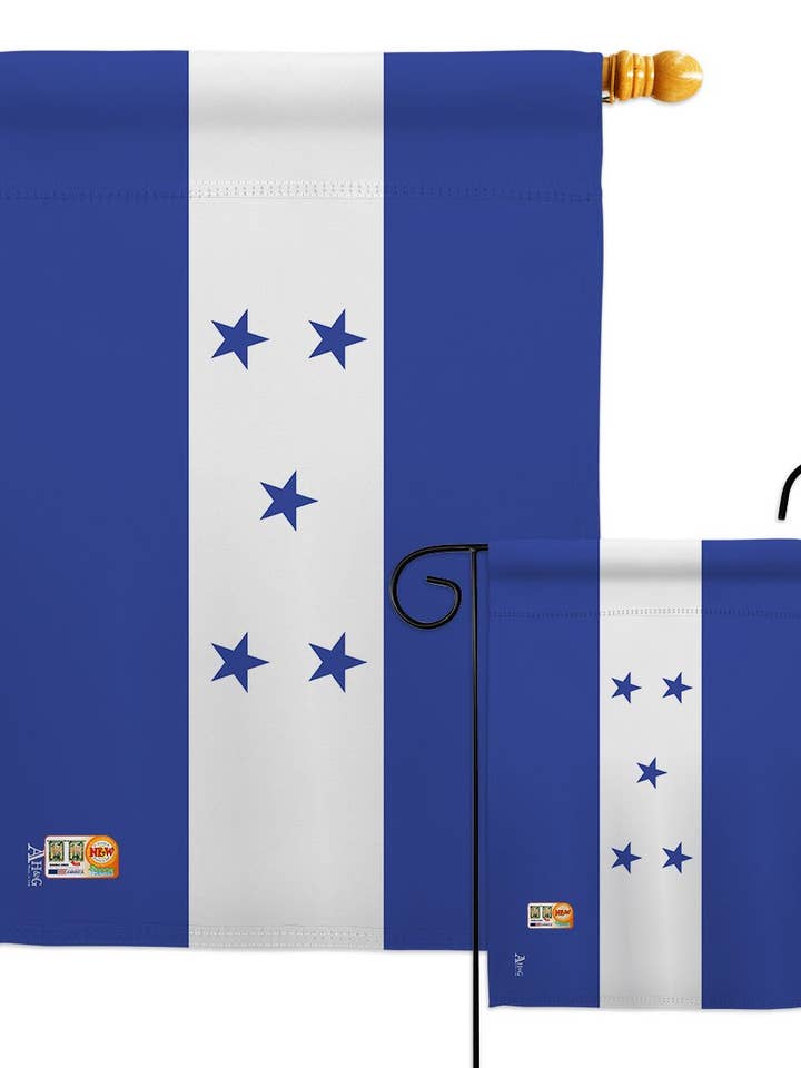 Bandiera decorativa della nazionalità regionale dell'Honduras per la vendita all'ingrosso da parte di Two Group Flag Co