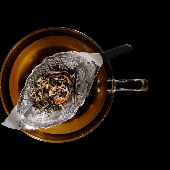 01living Ltd - Wholesale Tea Strainer/Infuser - Leaf Shaped Tea Strainer Loose Leaf Tea Infuser Silver5