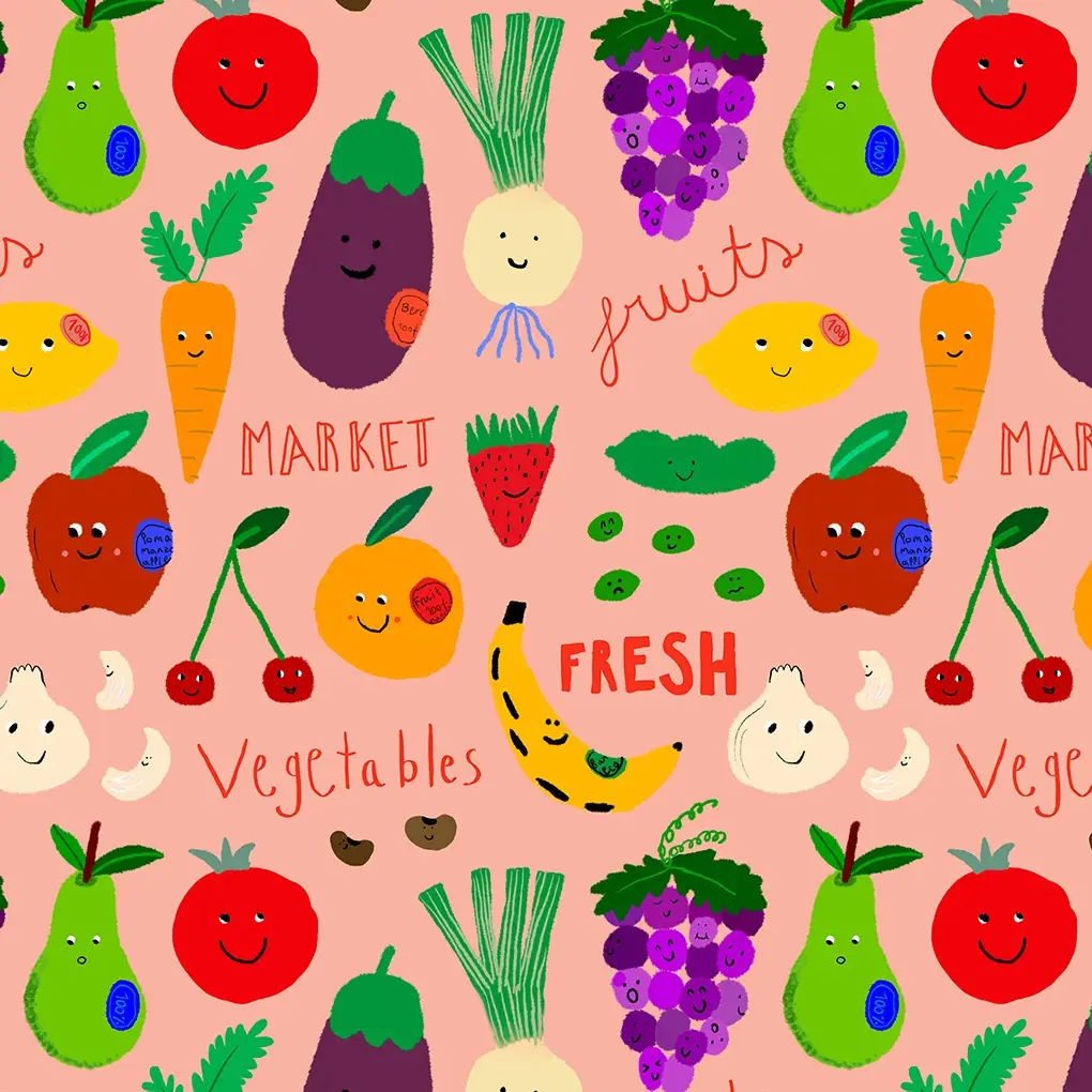Lori Barcelona - Wholesale Pencil Case/Pouch - FRUITS&VEGETABLES CASE By Lusiet X Lori Barcelona5
