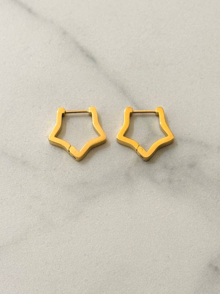 Stainless Steel Star Earrings for wholesale by Cassette Barcelona