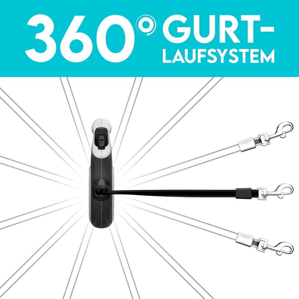 H.I.K. GmbH - Wholesale Pet Leash - Dog - HUND IST KÖNIG® Retractable leash 5m/8m for small & large dogs6