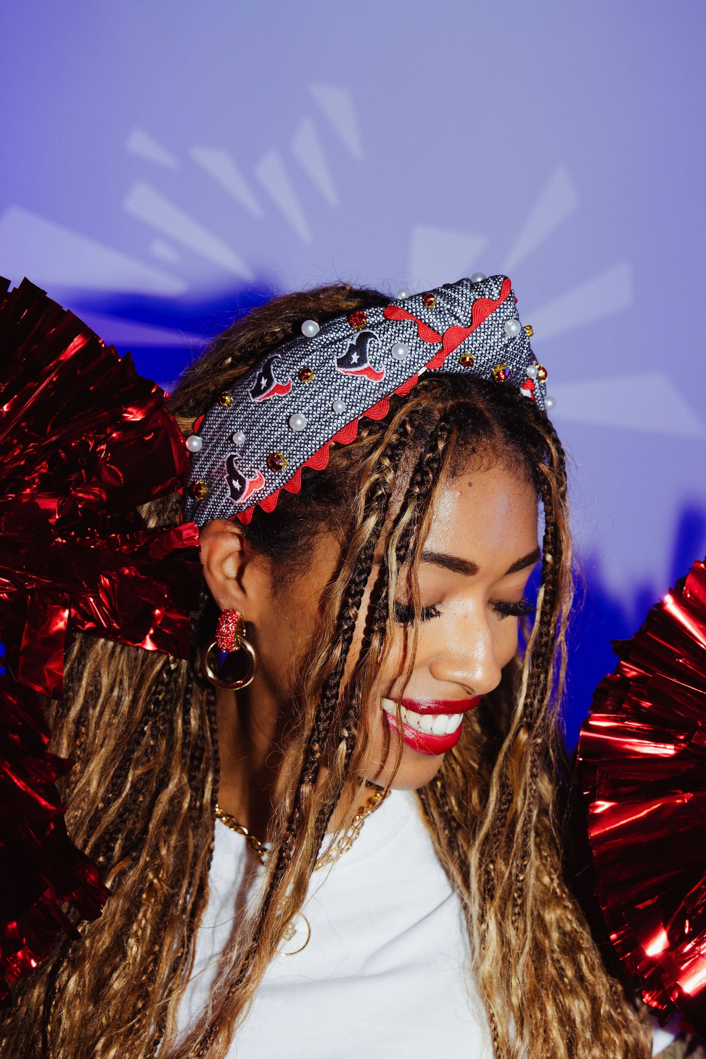 Brianna Cannon – Großhandel Fashion-Stirnband – Damen – Houston Texans Stirnband für Erwachsene, Kreuzstich1