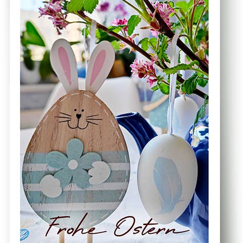 Påskehilsen kort i B6-format med ægte foto for engroshandel hos Yabué