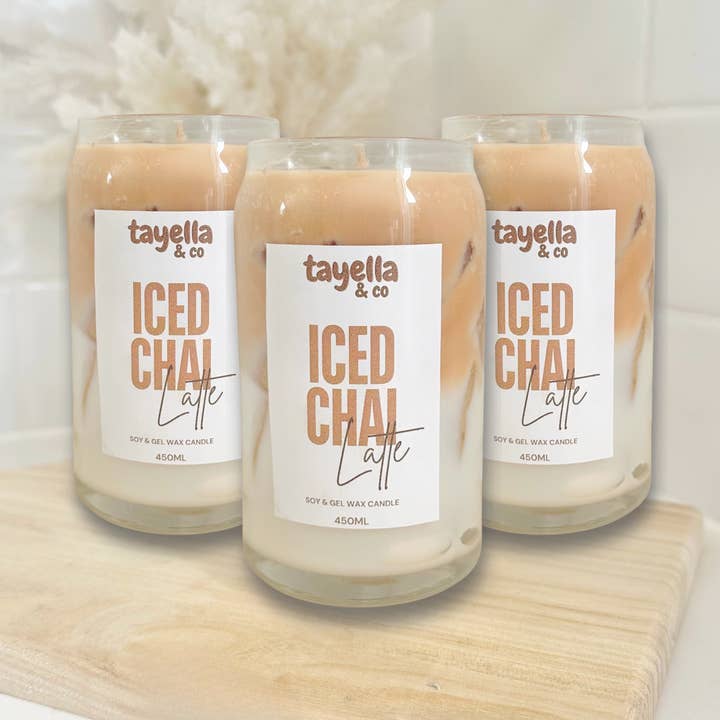 Iced Chai Latte Candle for wholesale by Tayella & Co