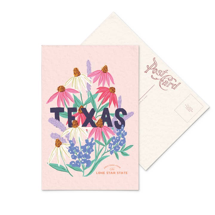 Antiquaria - Wholesale Postcard - Texas State Wildflower Postcard