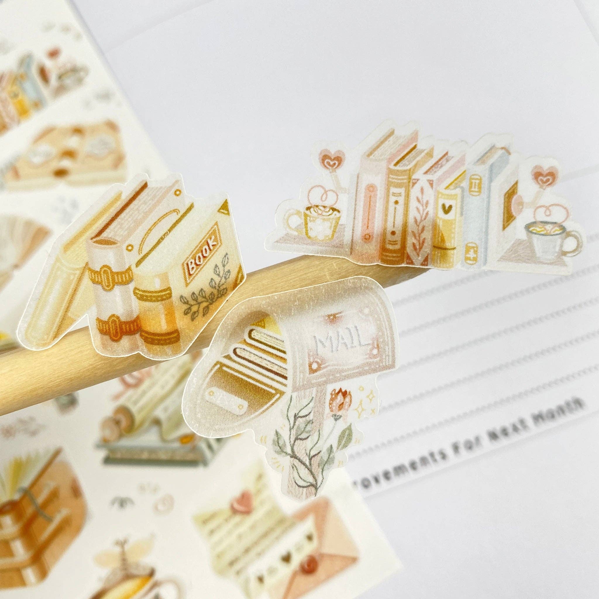 Lettoon – Adesivo por atacado – Folha de Adesivos - Hora da Leitura15