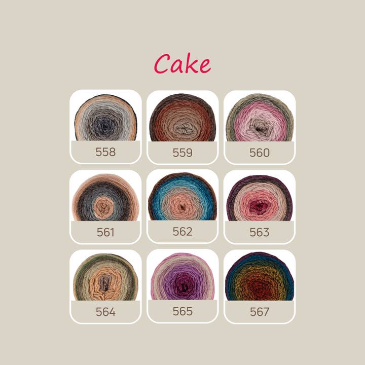Sensy - Wholesale Yarn - Sensy Cake Yarn, 5.3 oz, 525 Yards, Gauge 3 Light