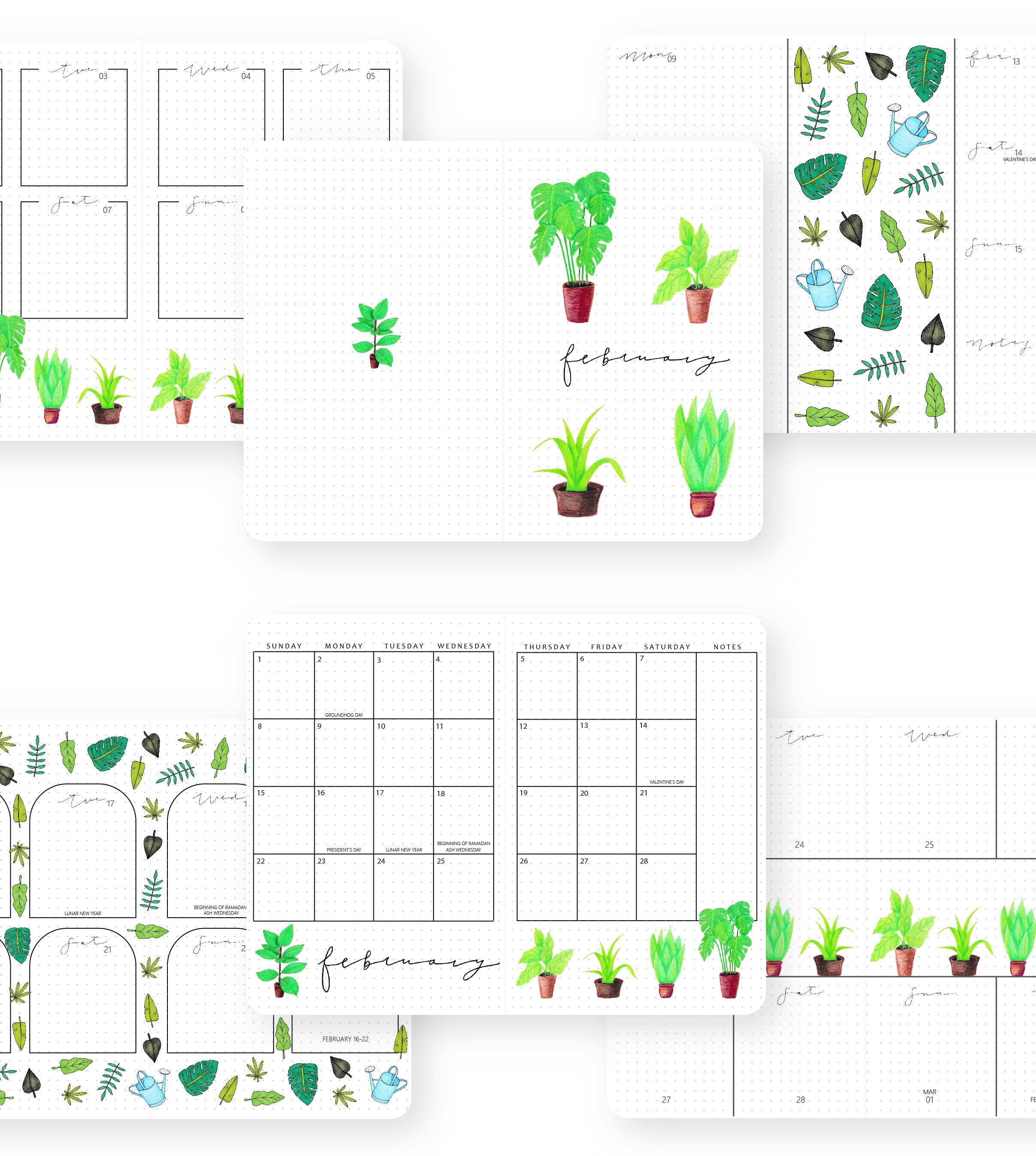 Linda Tong Planners - Wholesale Planner - 2026 Illustrated Planner Light Gray12