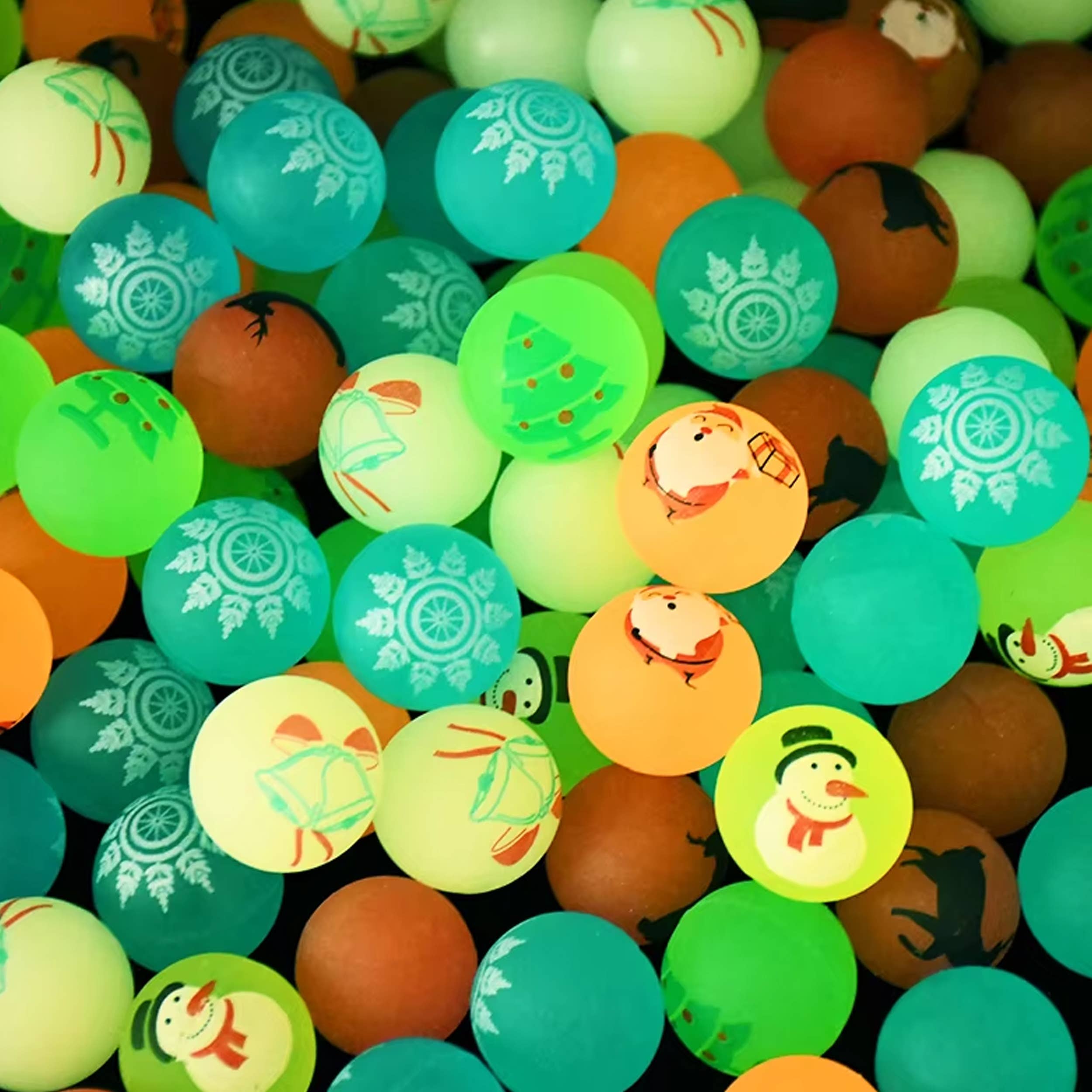 Pagdee Kids Juniors – wholesale Sports ball – Kids – Holiday Décor 10Pcs Glow In The Dark Bouncy Balls For Kids1