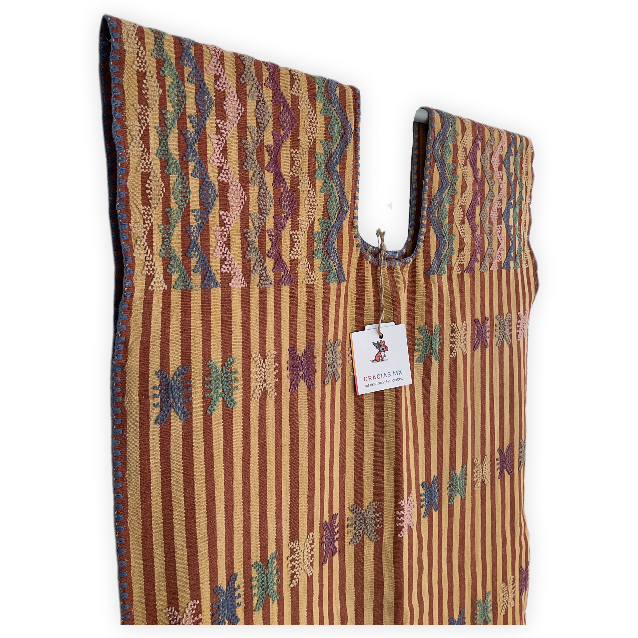 Gracias MX - Wholesale Blouse - Women's - Oaxacan Sunset Huipil - Traditional Weave4