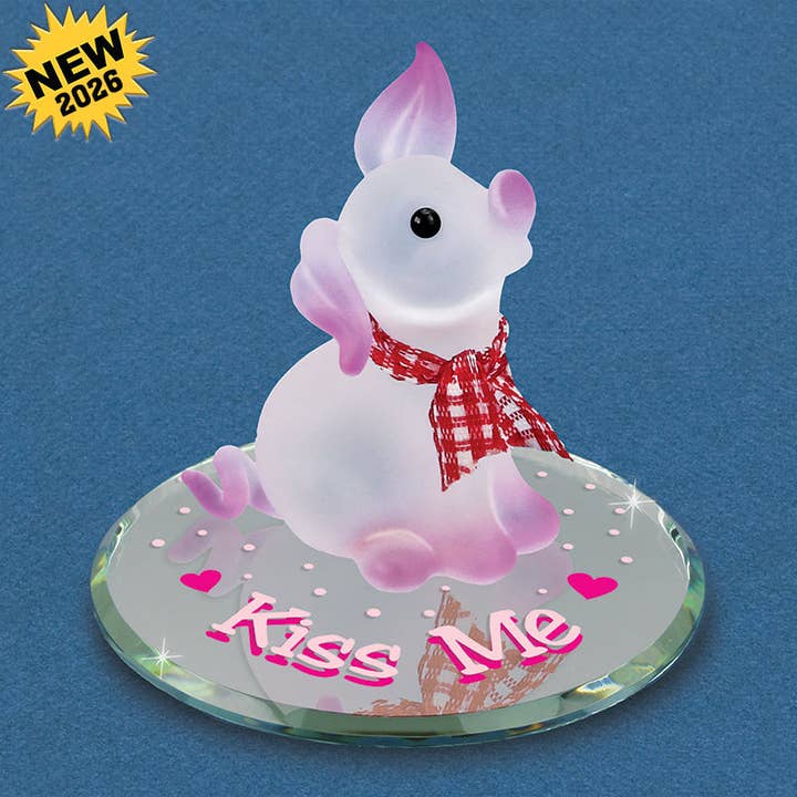 S2 135-KM: Pretty Pig, "Kiss Me" for wholesale by Glass Baron