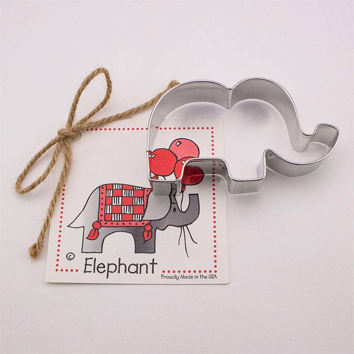 Elephant Cookie Cutter for wholesale by Ann Clark