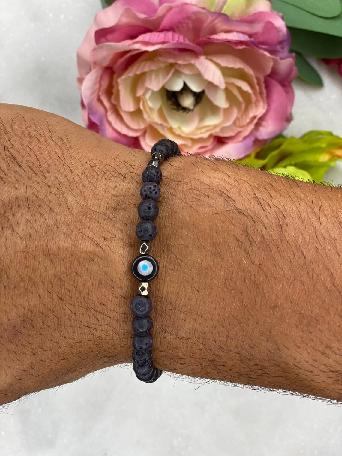 SAVITA 150 Pezzi Blu Perline Di Alocchio Bulbo Oculare Distanziatore Resina Fatte A Ano Chars