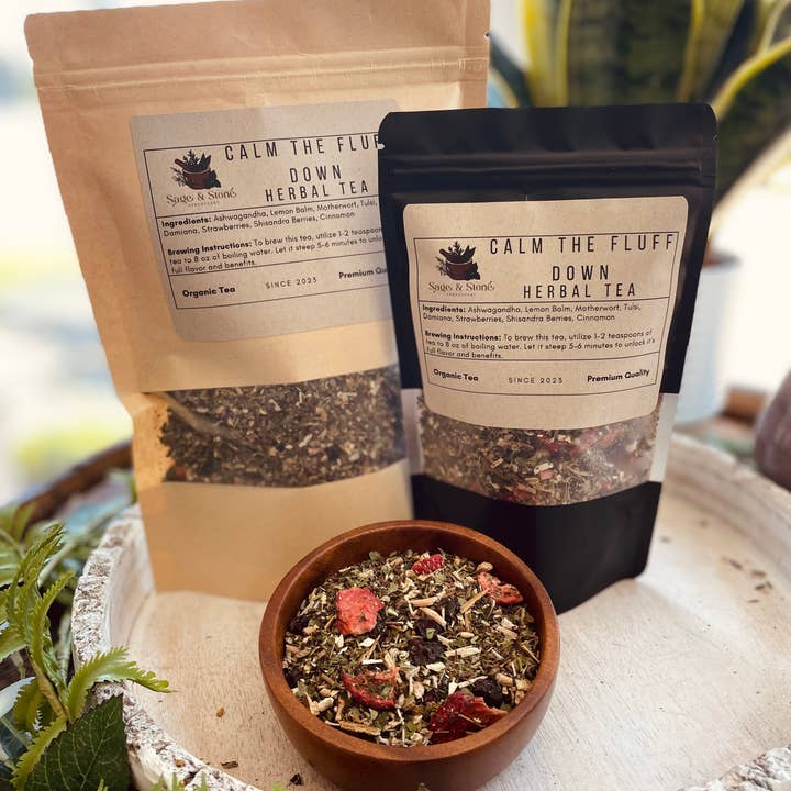 Sage & Stone Apothecary - Wholesale Loose Tea - Calm The Fluff Down Tea