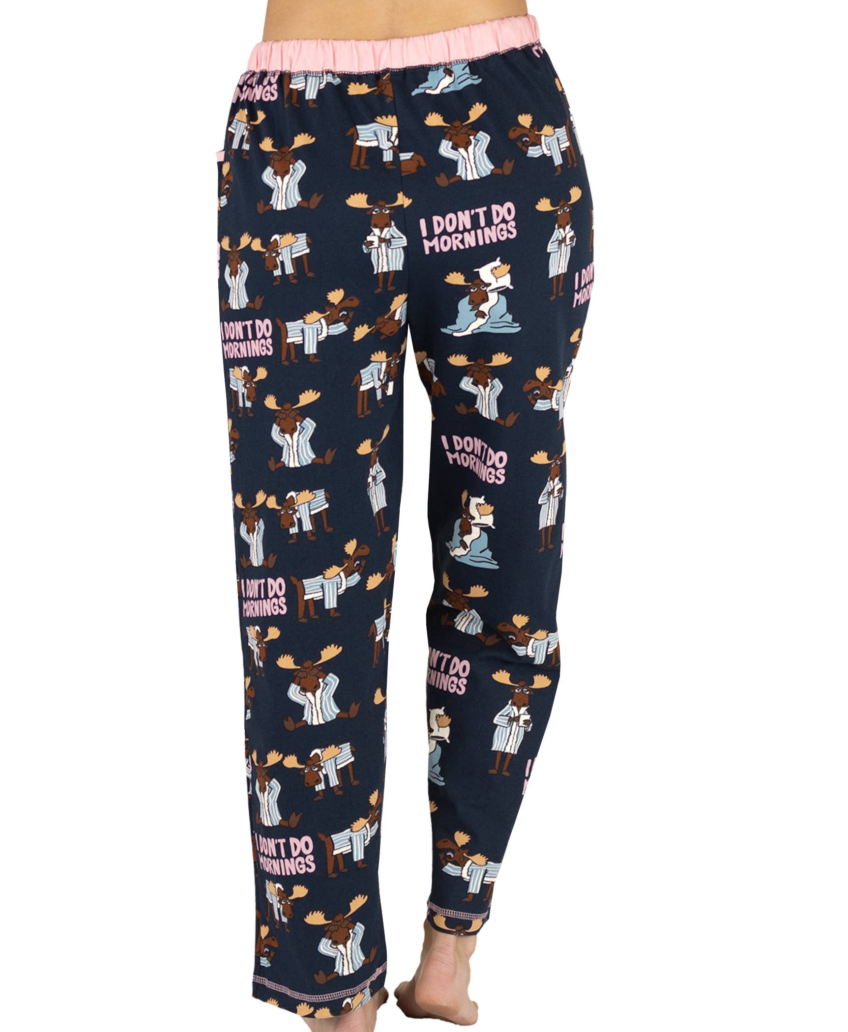 Lazy One - Wholesale Sleepwear Bottom - Women's - Don't Do Mornings Moose Women's Pajama Pant3