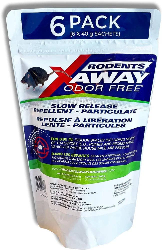 RodenticideCanada.com - Wholesale - 6x Rodents Away Mice Mouse Repellent Deterrent Indoor Value Pack + 6x Aniluxe-Large Rat Trap