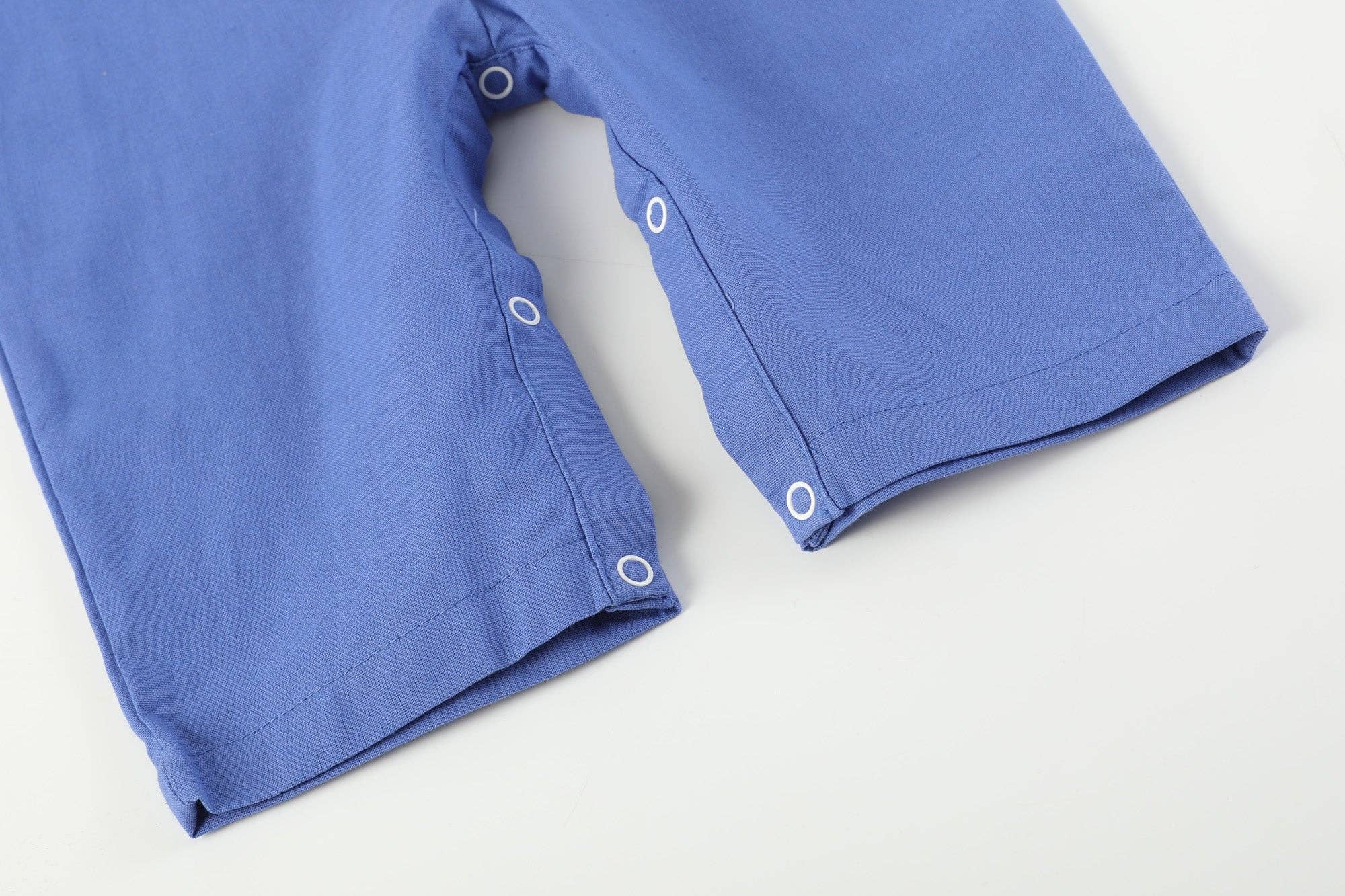 Lil Cactus - Wholesale Overalls - Kids - Blue Pumpkin Sunflower Smocked Overalls2