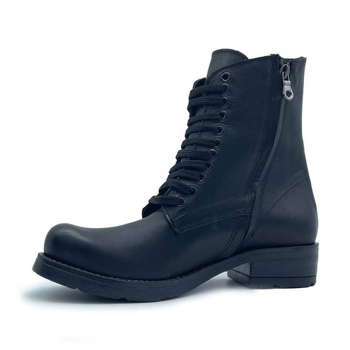 Fall Winter Women's Amphibious Jacket in black leather for wholesale by WALKING NOW SRL