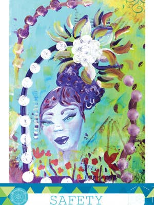 Safety Journal Card for wholesale by Unruly Femme