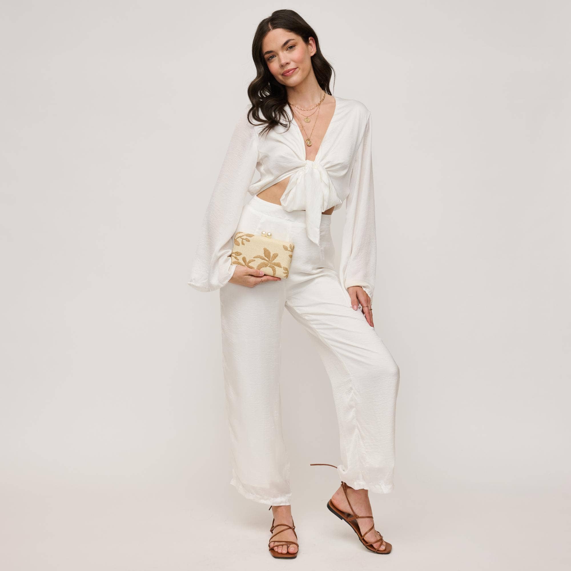 Natural Mala de Noite Estilo Praia Chique para venda a revendedores na Faire4