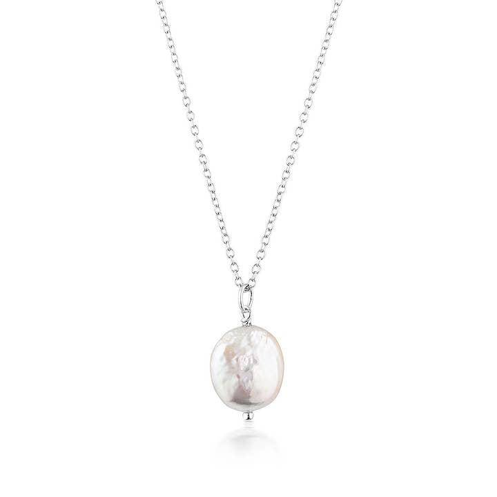 CHARLI PEARL NECKLACE | SILVER for wholesale by EL&RO Jewellery