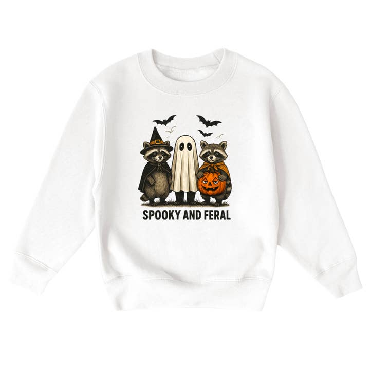 Sudadera de Halloween para Jóvenes Salvajes y Espeluznantes para venta al por mayor de Mama and Littles Apparel