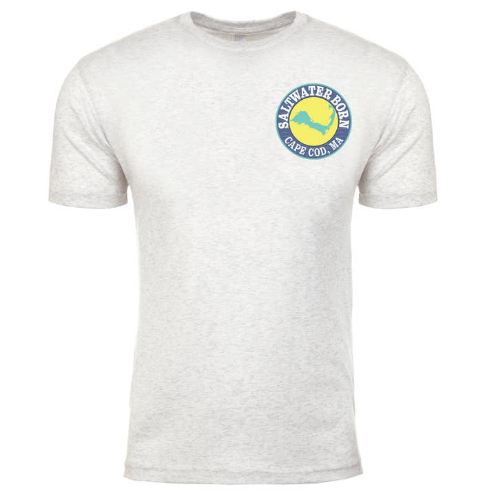 Saltwater Born - Wholesale T-Shirt (Graphic) - Men's - Cape Cod, MA Jaws Men's Soft Tee3