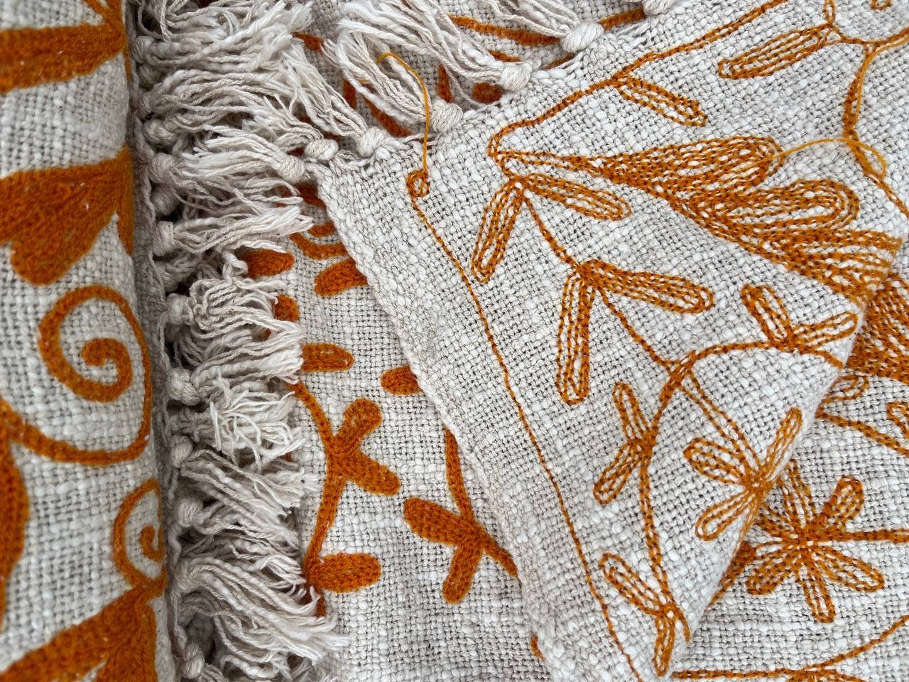 Bhawana Handicrafts - Wholesale Quilt - Curtain Indian Cotton Suzani Quilt Twin Size Floral Bedsheet4